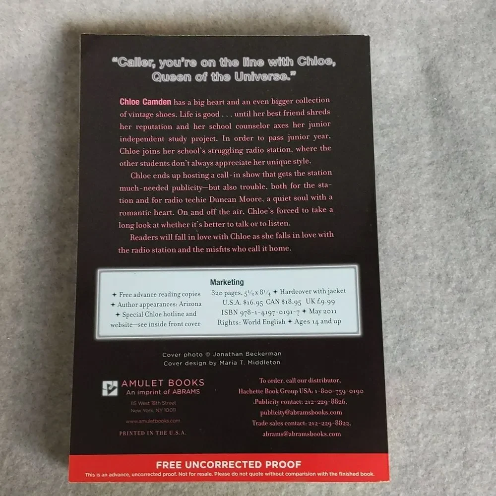 Welcome Caller This Is Chloe by Shelley Coriell - Paperback - Uncorrected Proof